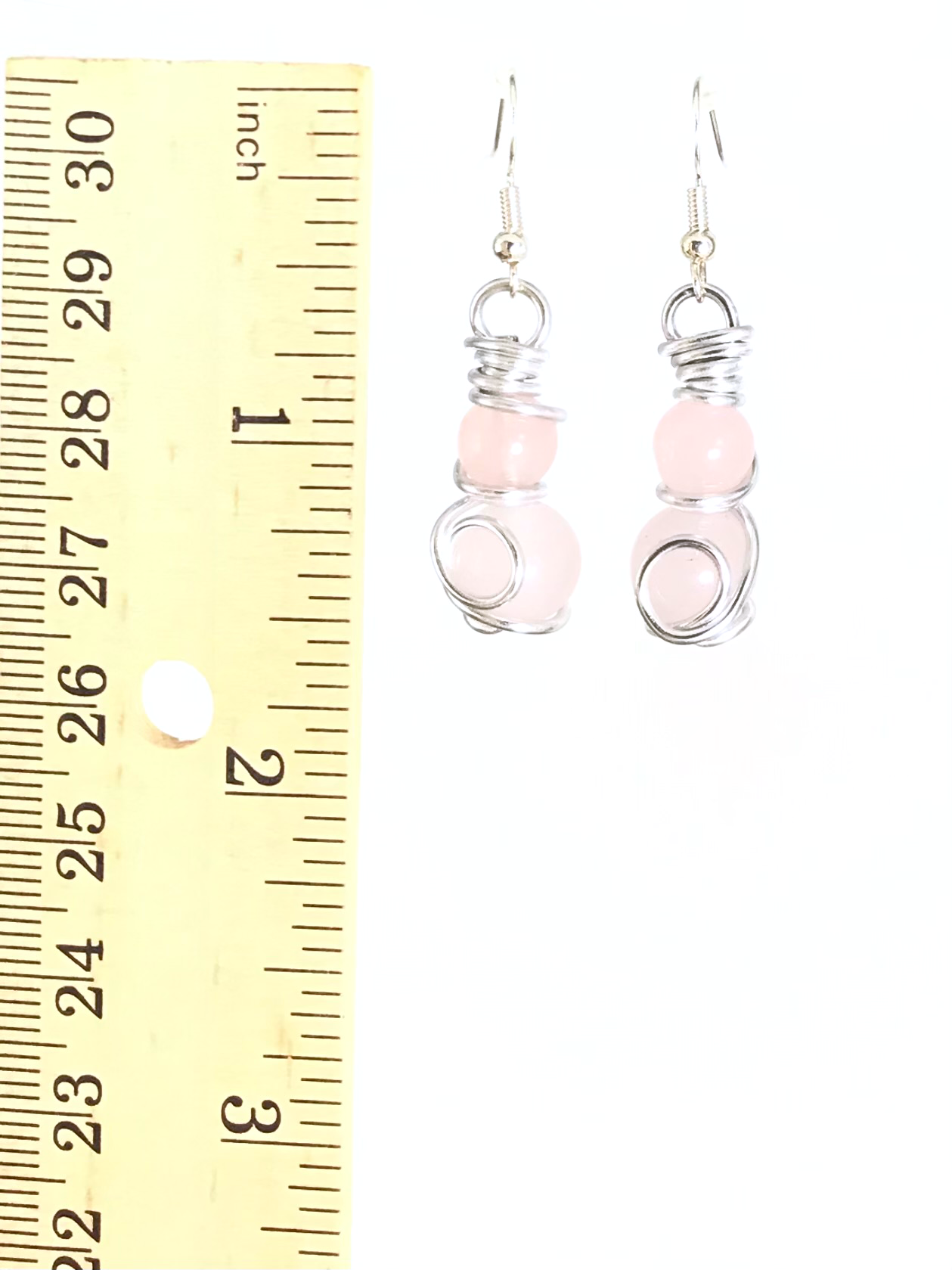 Rose Quartz Earrings - Sunshine & Goldie