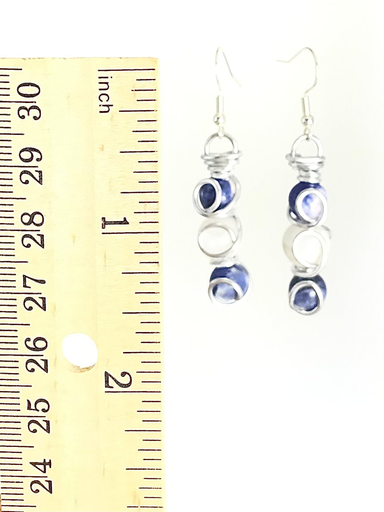 Sodalite & Moonstone Earrings - Sunshine & Goldie