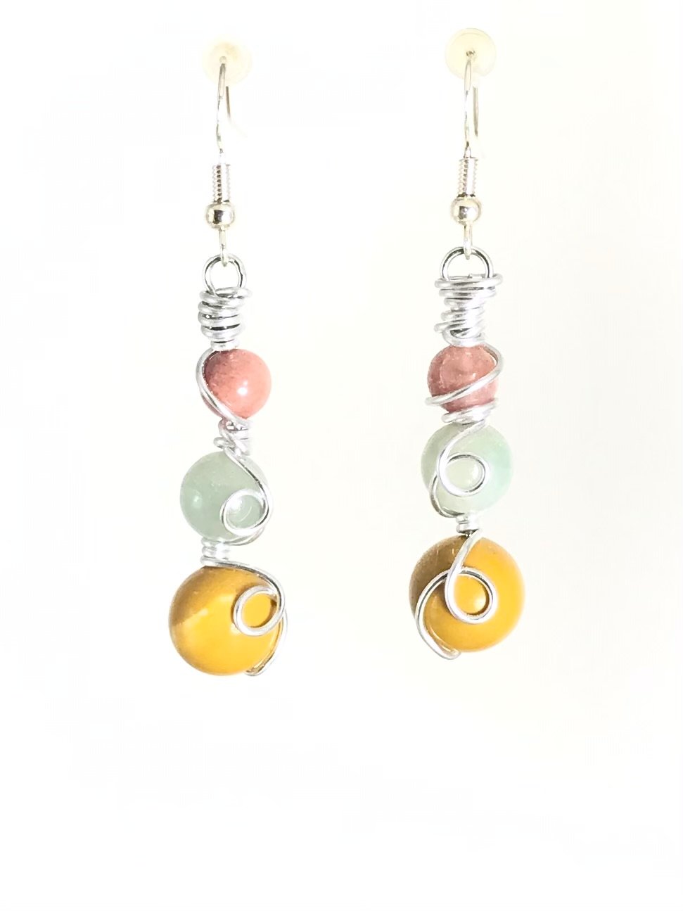 Sunstone & Mookaite Earrings - Sunshine & Goldie