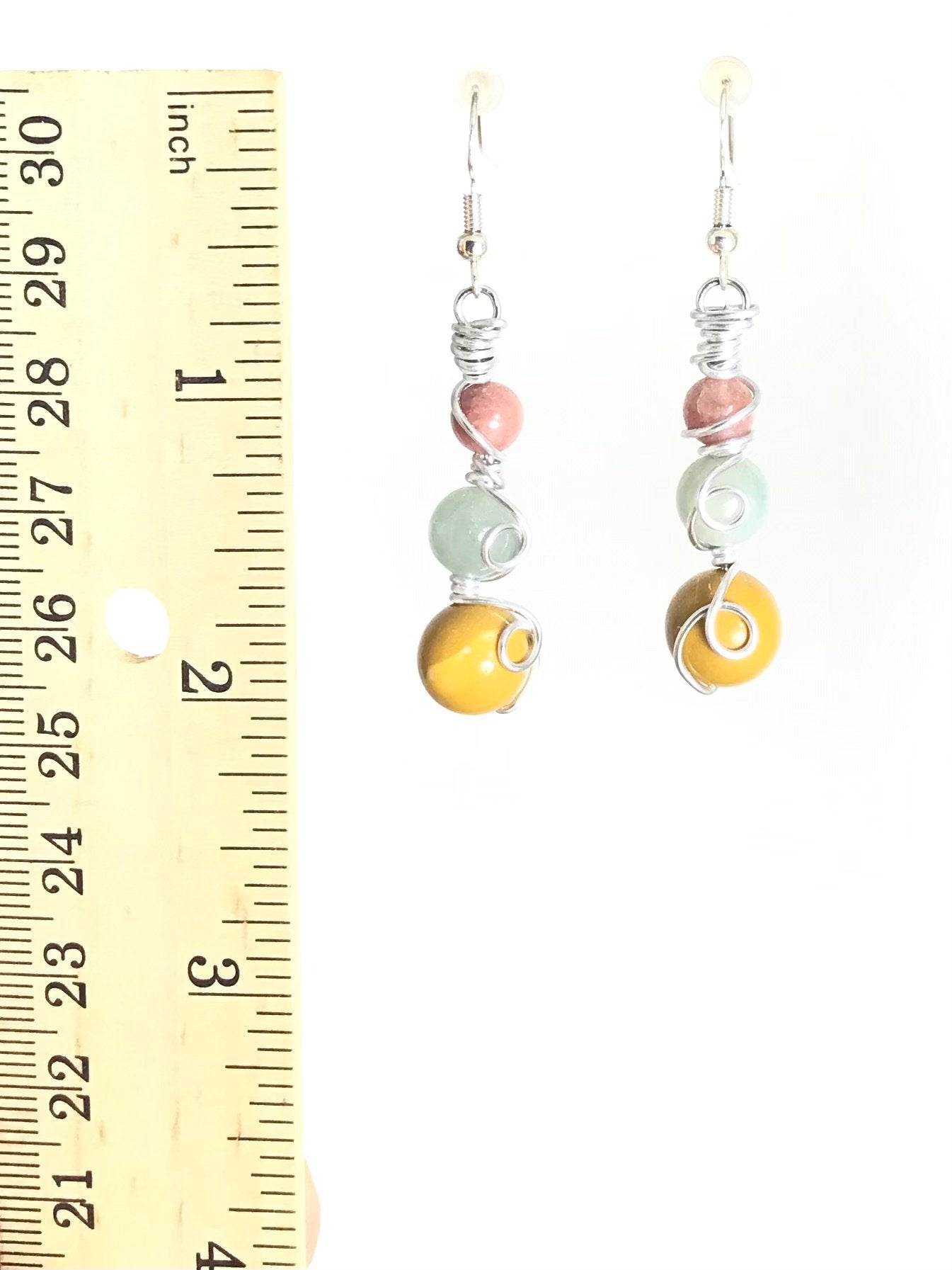 Sunstone & Mookaite Earrings - Sunshine & Goldie